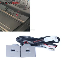 12V/24V Car Charger Double PD Quick Charge Auto Phone Charging Type C Adapter for Ford Focus 2 mk2 2009 2010 2011 Accessories
