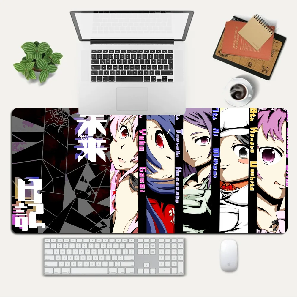 Anime Future Diary Mirai Nikki Mousepad Custom Skin Desktop Desk Mat Kawaii Gaming Accessories Students Writing Pad for PC Compu