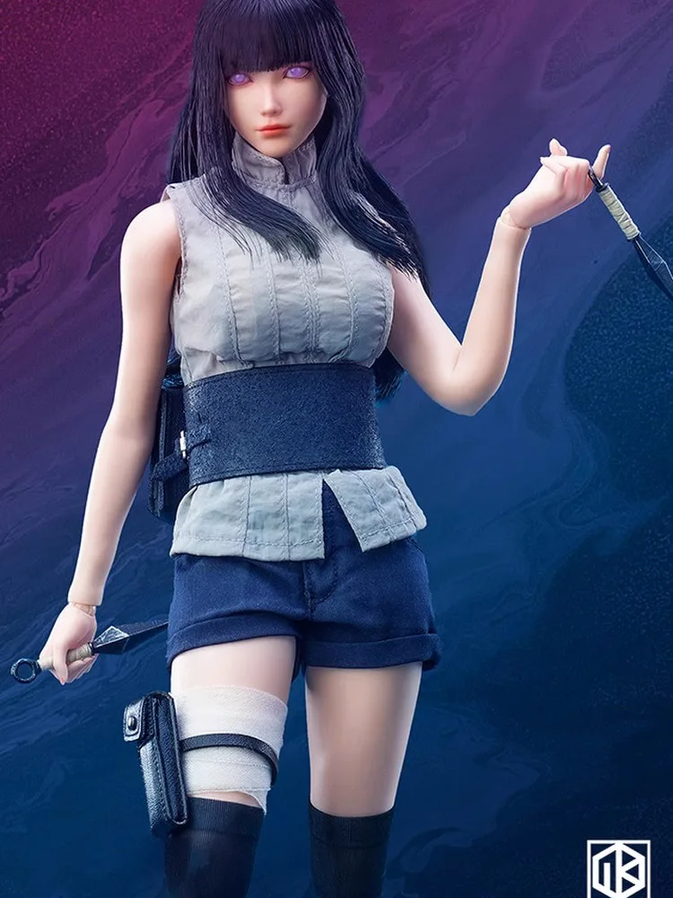 Nounkey Studio NK001 1/6 Hyūga Hinata Cloth Action Figure Anime Naruto Uzumaki Naruto Wife Delicate 12" Full Set Female Soldier