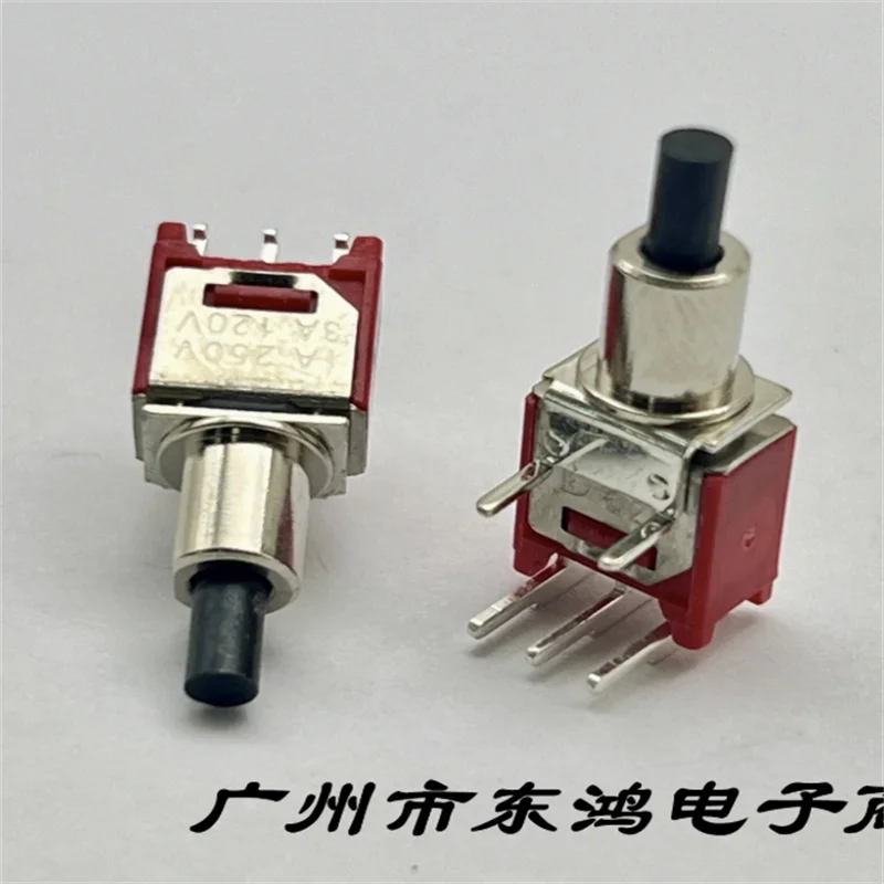 1 PCS Taiwan Dailywell M6 aviation button switch 3-pin bent reset switch 1A 250V 3A 120V
