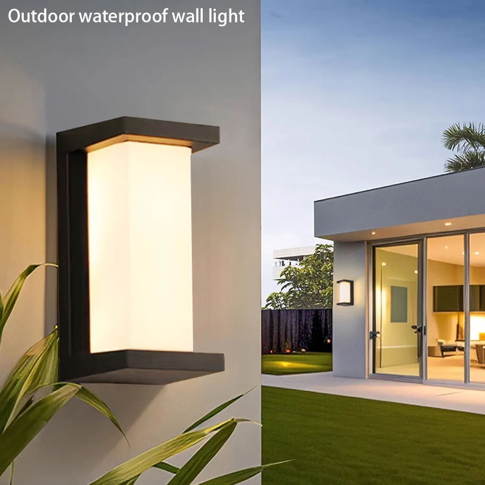 

led outdoor waterproof wall lamps aisle corridor balcony courtyard villa home garden foyer modern minimalist wall lamps