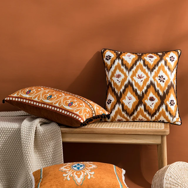 Burnt shops orange pillow cover