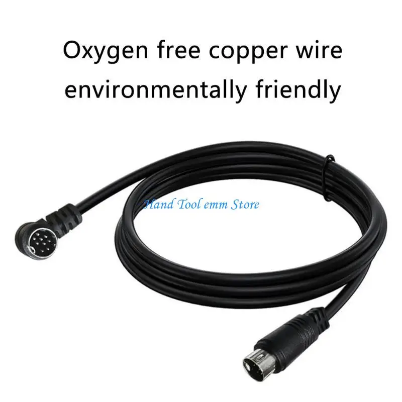 H37F Durability S Video Cord Mini DIN 9Pin Male to Male Sound Cable for Game Consoles Video Cable DVR Connection Cable