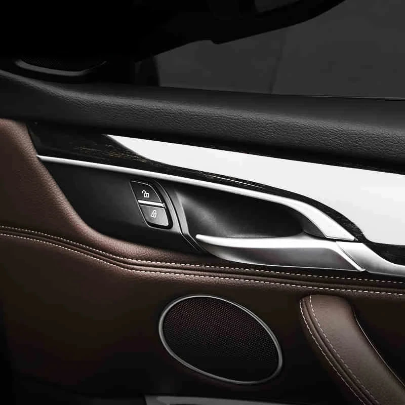 

For BMW X5 X6 F15 F16 E70 E71 Accessories Car-Styling Interior Side Door Handle Bowl Frame Cover Trim Doorknob Decal Strips
