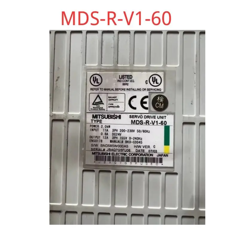 MDS-R-V1-60 MDS R V1 60 Second-hand Drive,Normal Function Tested OK