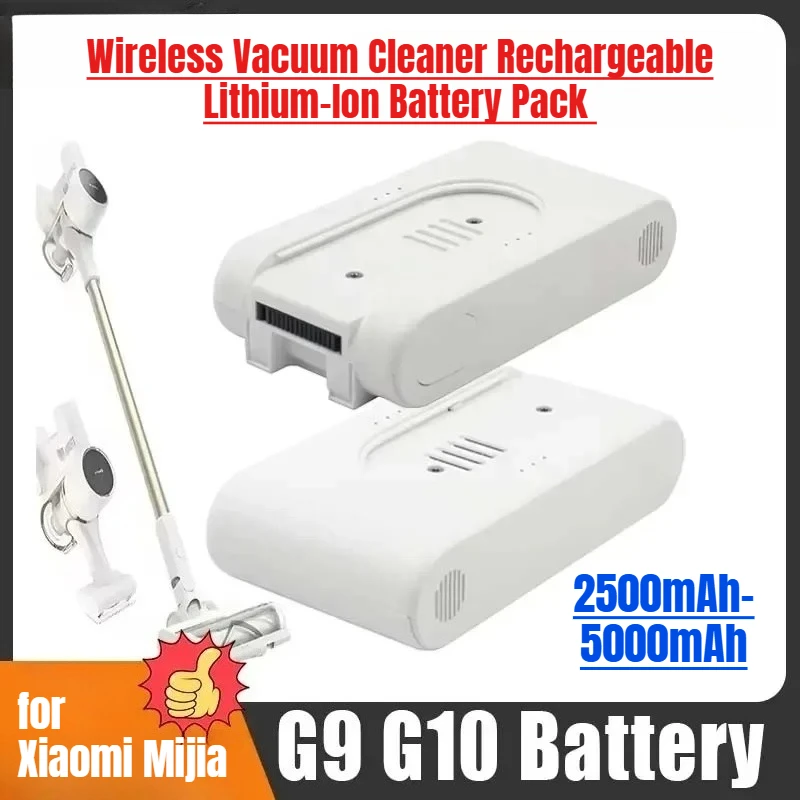 

25.2V 5000mAh for Xiaomi Mijia Dreame G9 G10 Wireless Vacuum Cleaner Rechargeable Lithium-Ion Battery Pack