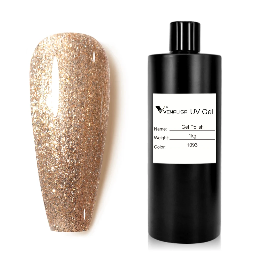 Venalisa Jelly Color Construction Gel Transparant Roze 1l Volume Doordrenken Van Opgeheven Semi-Permanente Zelfnivellerende Pastelgellak