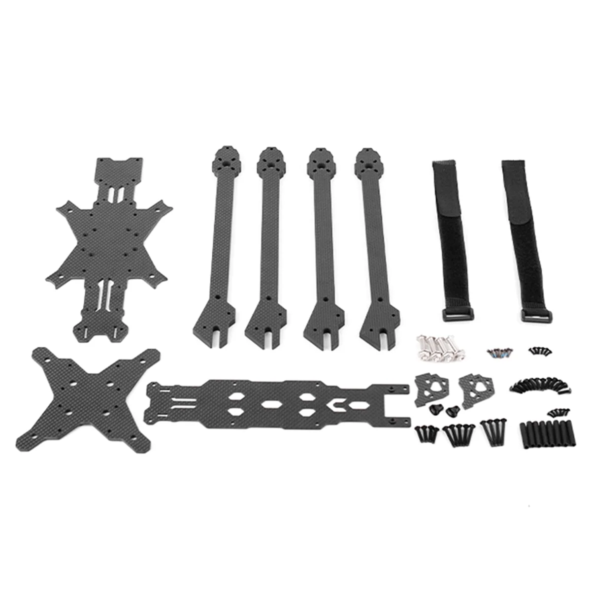 

X10 10-дюймовый комплект траверссора из углеродного волокна, колесная база 440 мм с боковыми панелями, FPV-дроны, положительные X-Row стойки