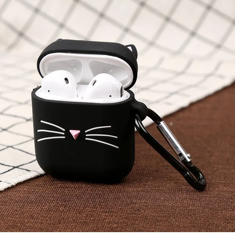 

Cute 3D Black Cat Case For Airpods Pro 2,Soft Protective Earphone Silicone Cover For Airpods Pro Case For Kids Girls Funda