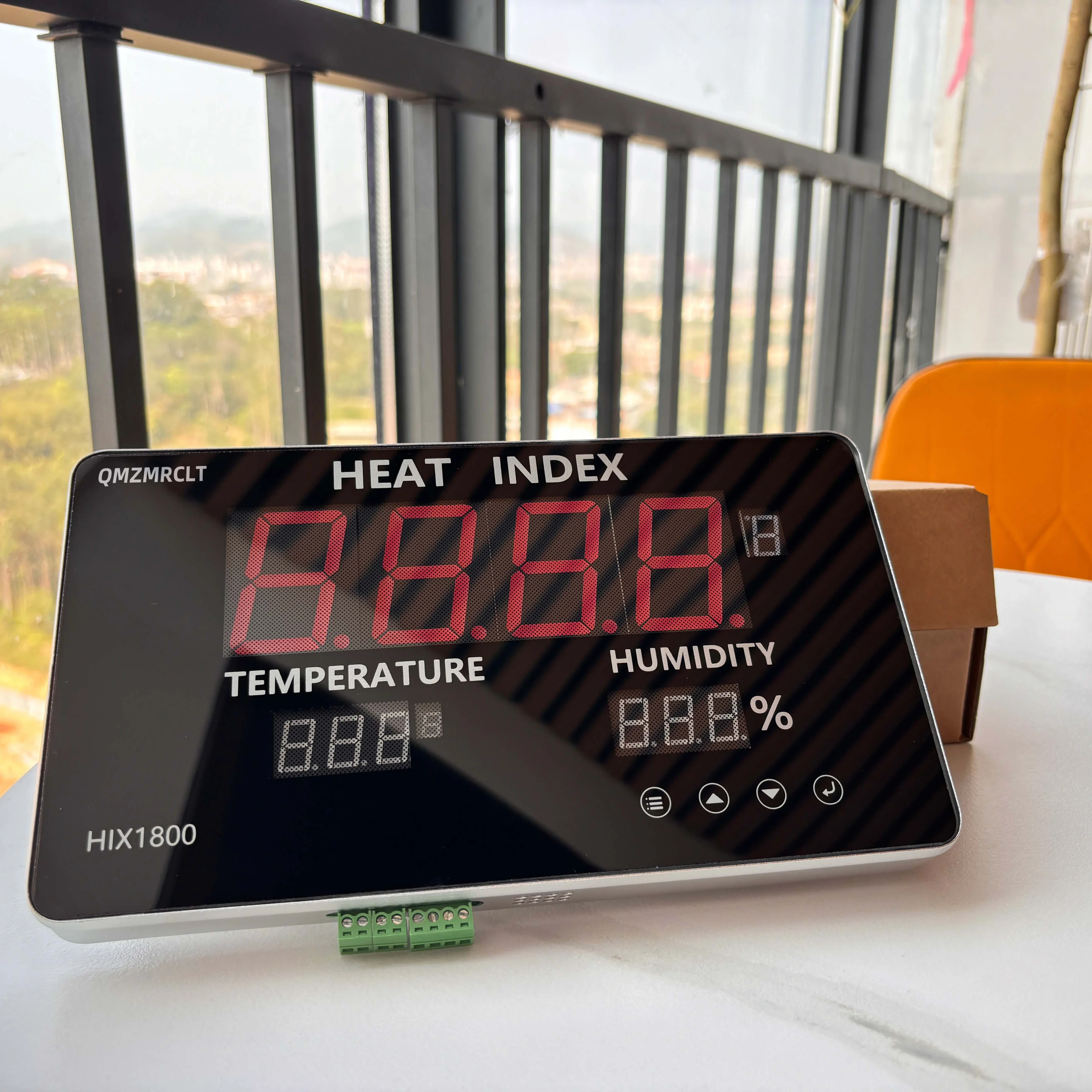 

Household Heat Meter Thermometers Industrial Index Temperature Humidity Meter Real-time LED Display for Indoor