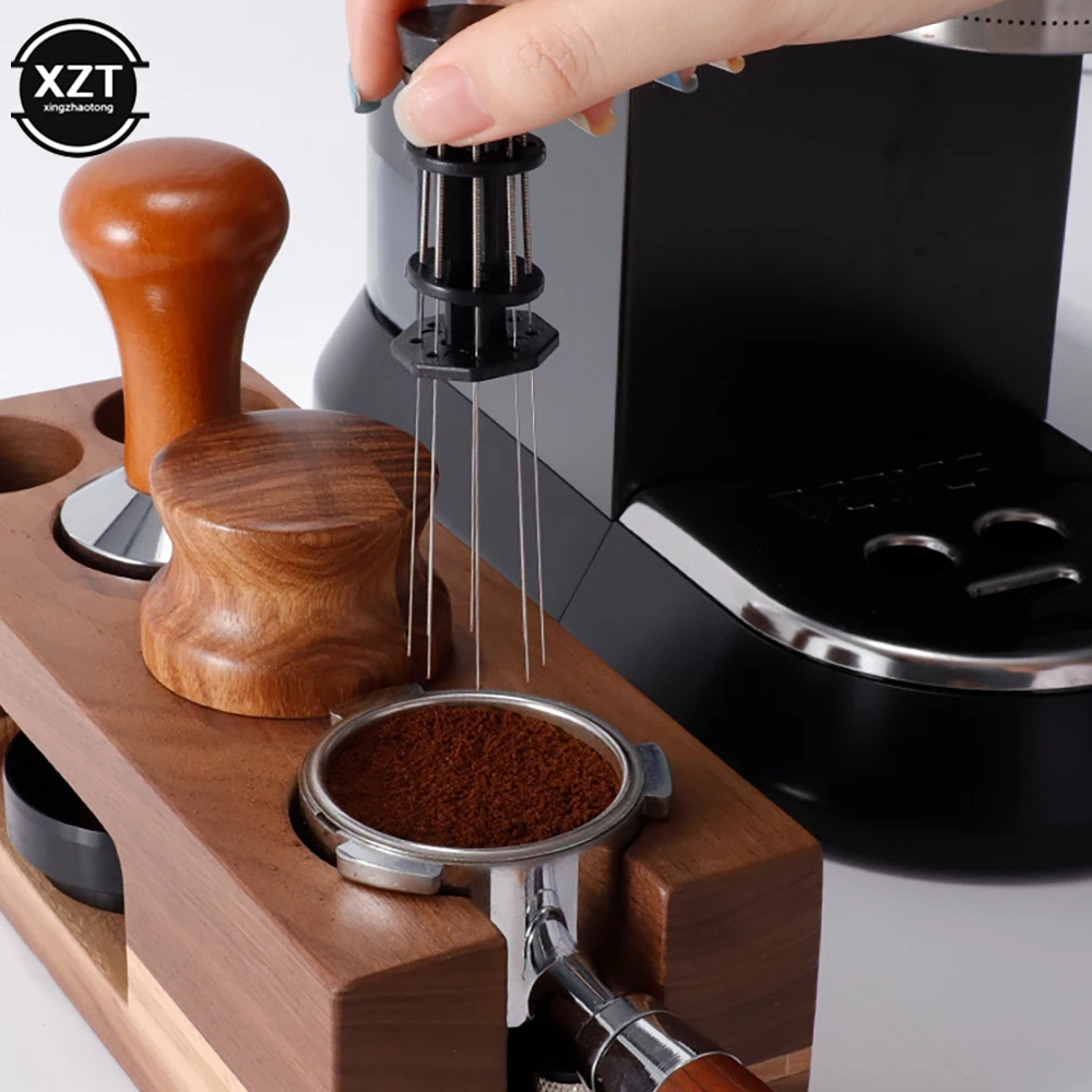 Café Tamper Agulhas De Aço Inoxidável Espresso Agitador Em Pó Distribuidor Leveler WDT Ferramentas Cafe Agitando Barista Acessórios