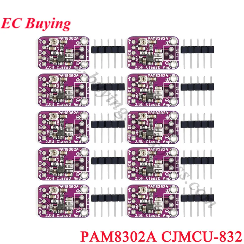 10Pcs/1pc PAM8302A CJMCU-832 PAM8302 2.5W Single Channel Class D Audio Power Amplifier Module Development Board