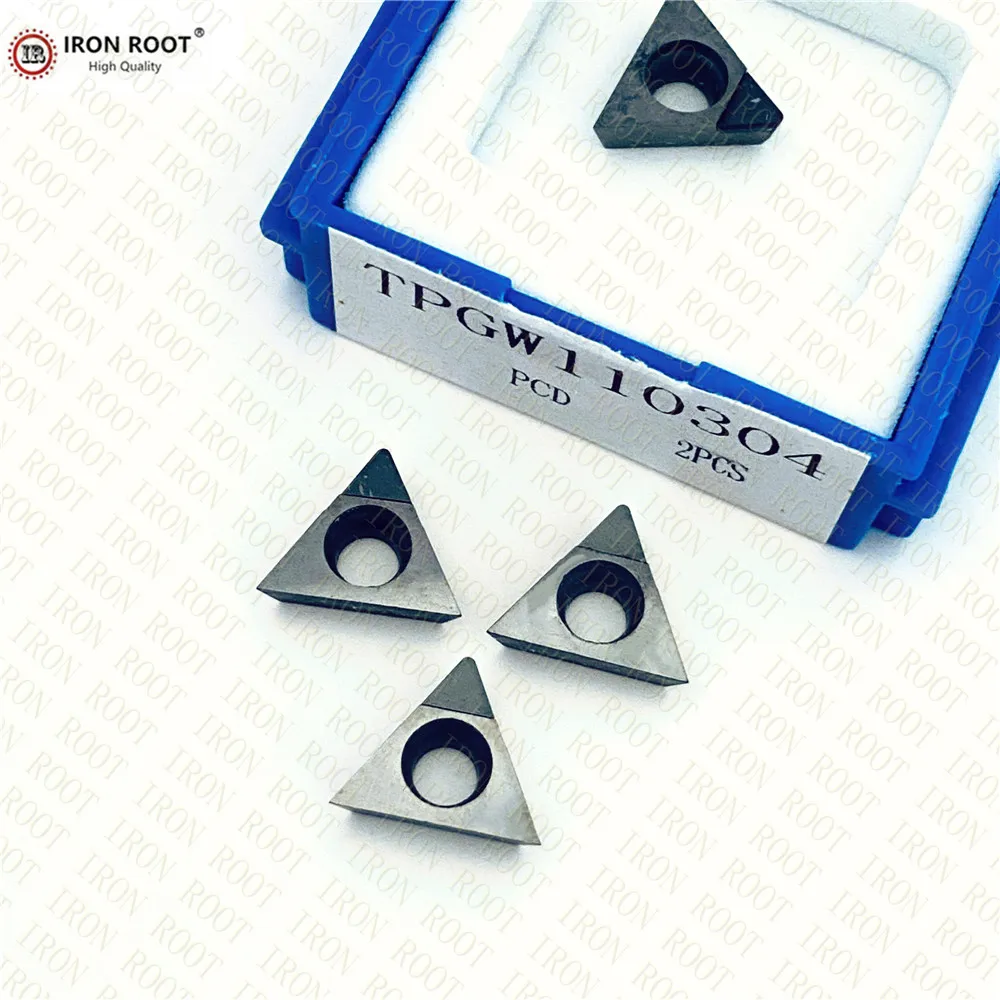 

2P Turning Insert TPGW110302,TPGW110304,PCD CNC Metal Lathe Tool Turning Tool Diamond Insert