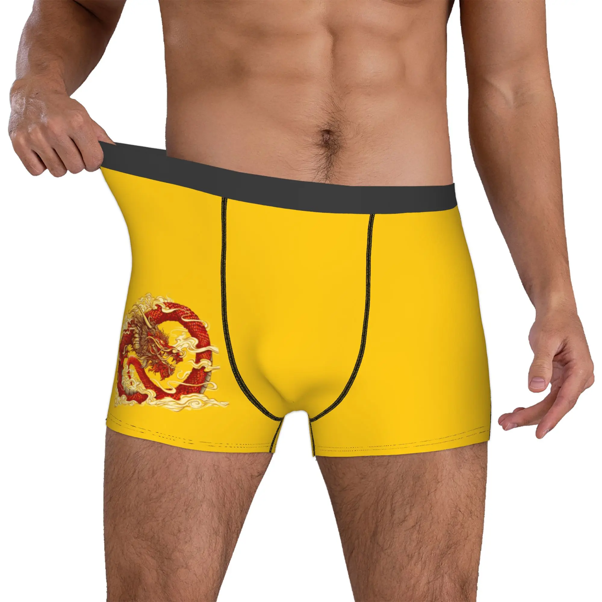 

Customized Fashion Tradition Asian Dragon Myth Boxers Shorts Panties Male Underpants Comfortable Legendary Creature Briefs