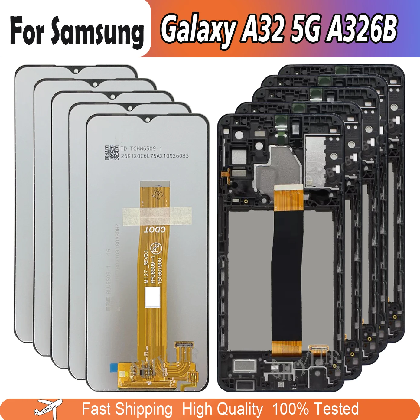 

3/5/10 шт., сенсорный ЖК-экран для Samsung Galaxy A32