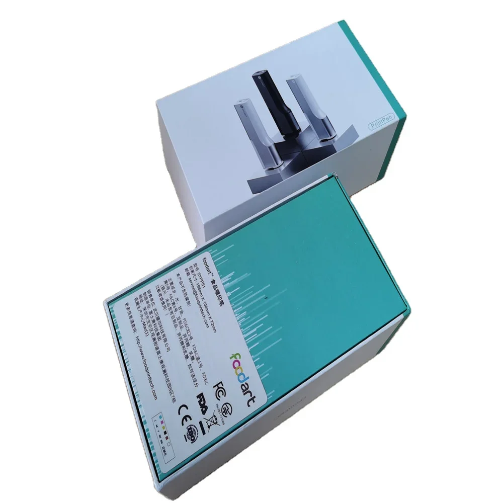 Comida portátil DIY Print Pen Handled Inkjet Logo, Mini Handheld for Paper Cup