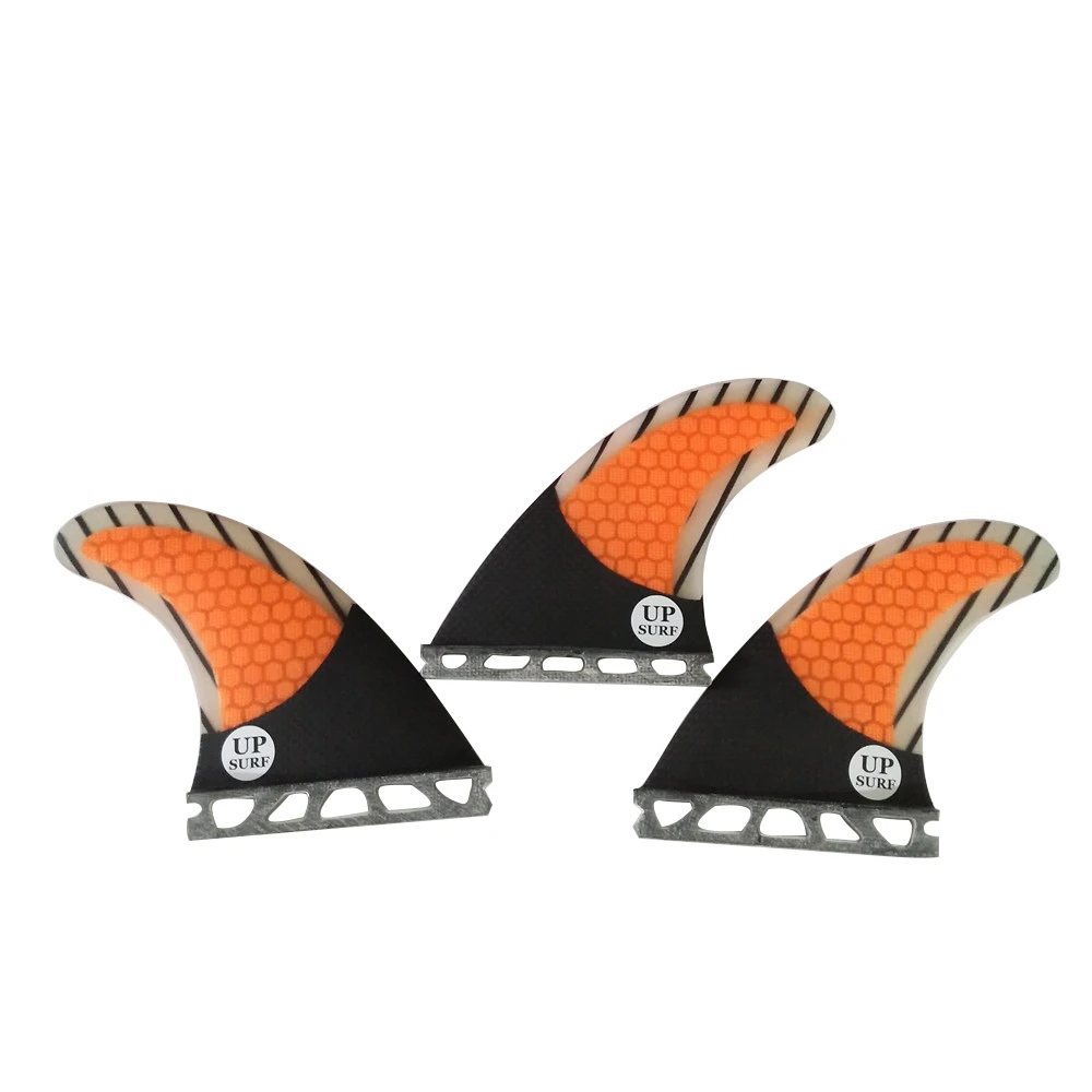 M/L Tri Fins Set Carbon Fiberglass Surfboard Fins UPSURF FUTURE Fin G5/G7 Thruster Surf Fins Single Tabs Surfing Fins Stabilizer