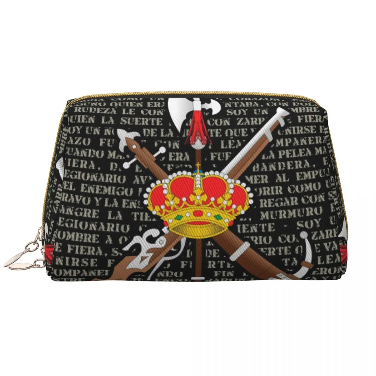 Spanish Legion Makeup Bag Women Travel Cosmetic Organizer Kawaii El Novio De La Muerte Storage Toiletry Bags