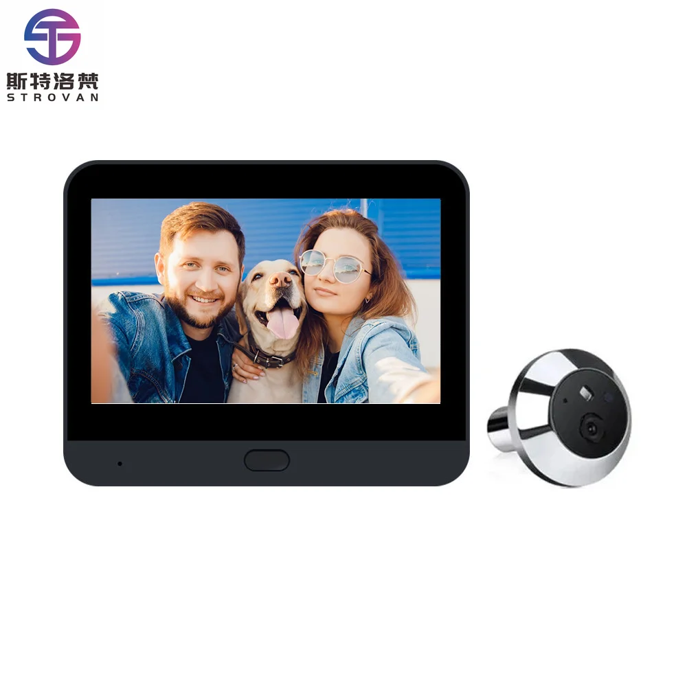 

2.4G WiFi Magic Door Peepholes Door Night Vision Wide Angle Door Peephole Viewer Doorbell