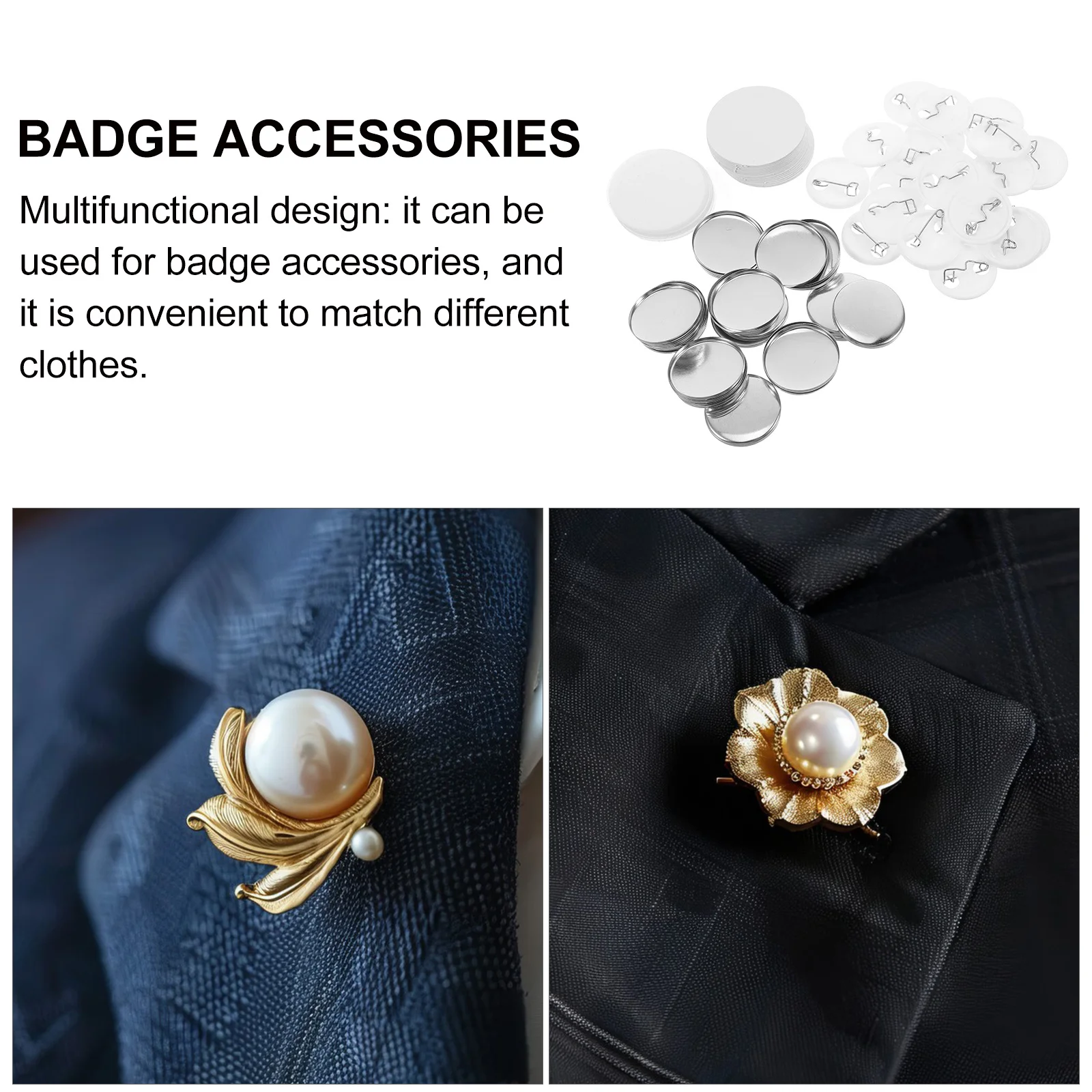 مجموعة شارات صفيح ذاتية الصنع أجزاء زر معدني مستدير دبابيس خلفية بلاستيكية للمناسبات والحفلات ومشاريع بناء الفريق ومجموعة تركيب الميدالية