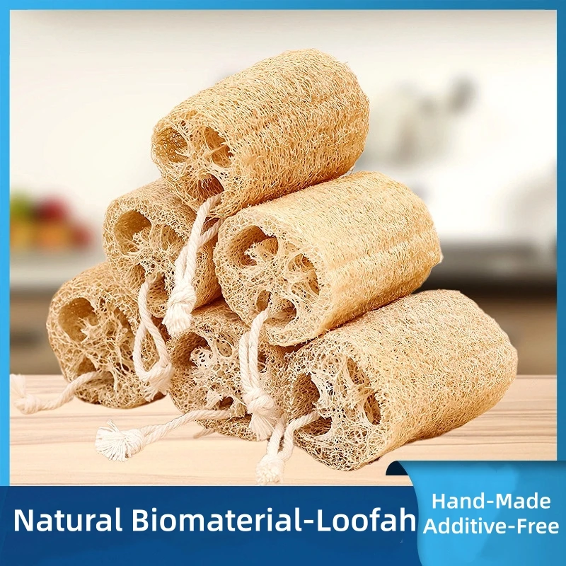 Natural Loofah Sponge Multi-purpose Kitchen Cleaning Tool Dish Washing Sponge Long Shower Body Scrubber Loofah Dishcloth