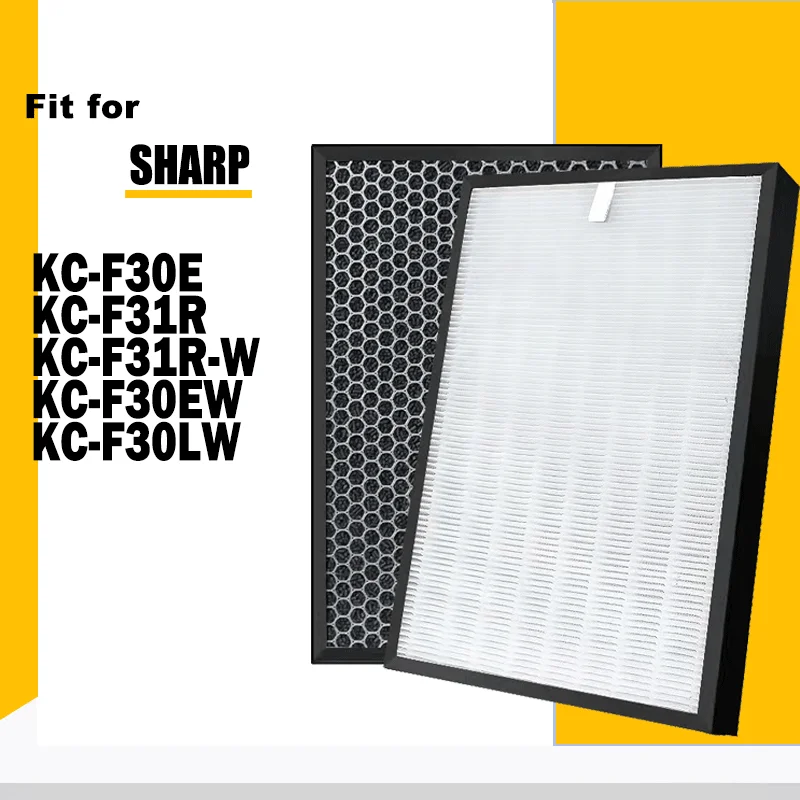 Replacement FZ-F30HFE FZ-F30DFE HEPA Filter and Activated Carbon Filter For Sharp KC-F30E KC-F31R KC-F31R-W KC-F30EW KC-F30LW