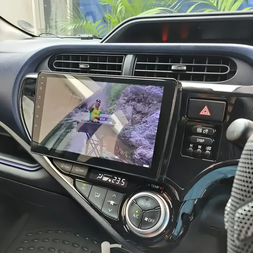 9'' QLED Android 14 8G+128G For Toyota Aqua 2011 - 2017 Car Radio Stereo Video DVD Player HU PC Tablet GPS Navi 4G Lte Carplay