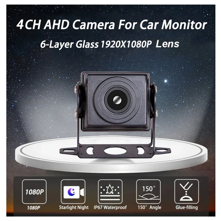 10.1 Inch 1080P AHD System for Car/RV/Bus/Truck 4 Channel CCTV  Night Vision Reversing Parking Recorder ADAS