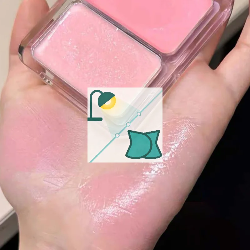 카푸비니 워터 샤이닝 치크 블러쉬 하이라이터 크림 하이 글로스 글리터 루즈 내추럴 브라이트닝 페이스 컨투어링 블러쉬 메이크업