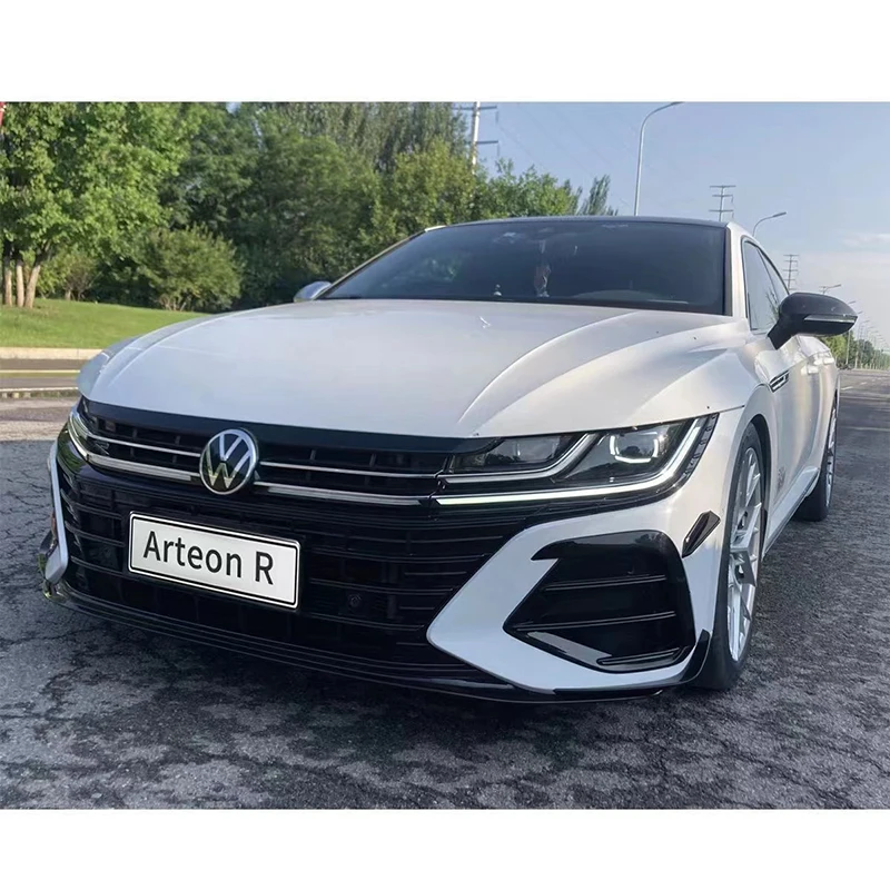 Car Styling Front Bumper Wings For VW Arteon R 2020 2021 2022 2023 2024 Arteon sedan Body Kit Front Bumper Wings