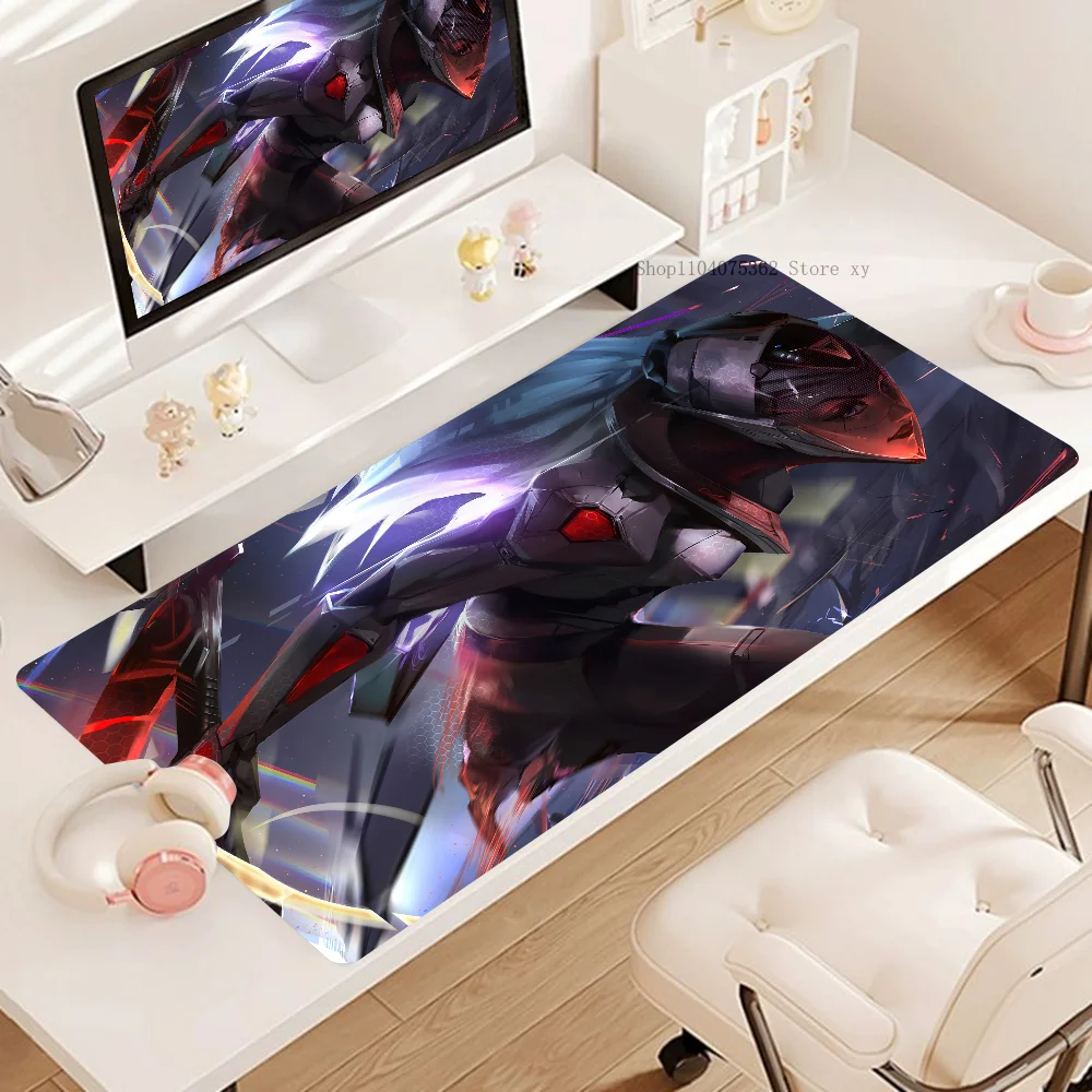 Game League Of Legends Akali Anime Mousepad Desk Pad Gaming Accessories Prime Gaming XXL Keyboard Pad Stitched Pad