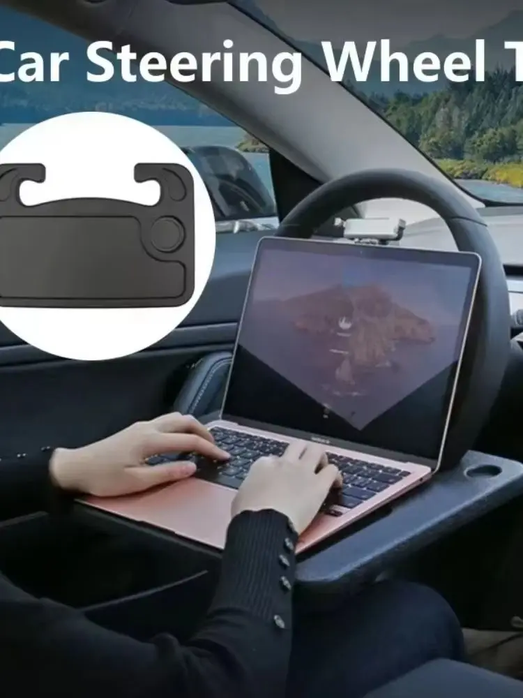 Portable Car Laptop Computer Desk Mount Stand Foldable Steering Wheel Dining Table Bracket Drink Food Coffee Tray Board Amagi