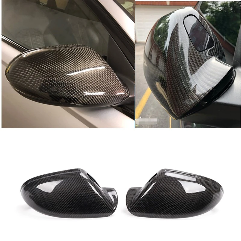 C7 mirror replacement cover for Audi A6 A6L 2012-2018 carbon side mirror replacement WITH Lane Assist