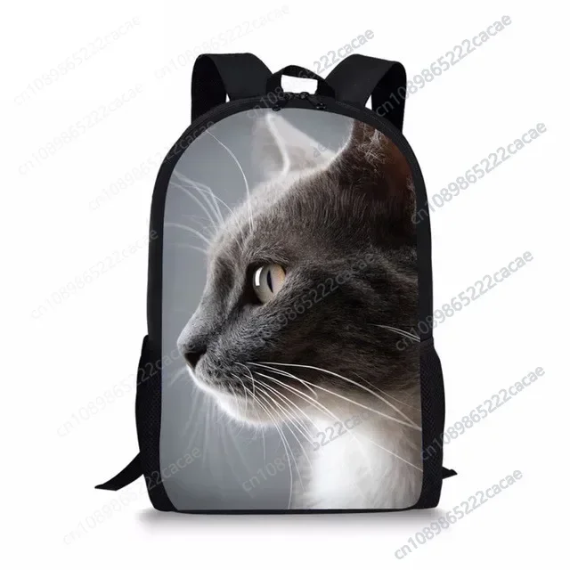 

Women Backbag Adorable Kitten Cat Backpacks for Teenage Girls Backpack Student Bookbag Kawaii Purple Rucksack Mochilas