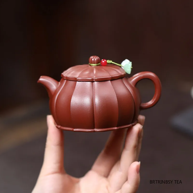 130ml Yixing Purple Clay Teapot Beauty Tea Infuser Kettle Household Handmade Tea Pot Chinese Zisha Teaware Tradition Tea Set