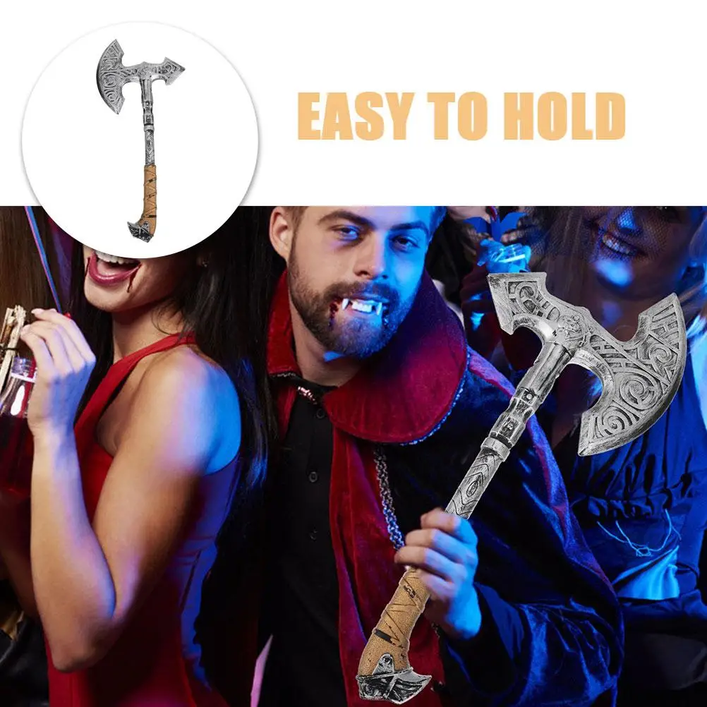 Lebensechte simulierte gefälschte Axt-Requisite, Halloween-Axt-Kostüm-Requisiten, Bühnenauftritt, Dekorationen, Kunststoffmaterial, lange Verwendung, bequem