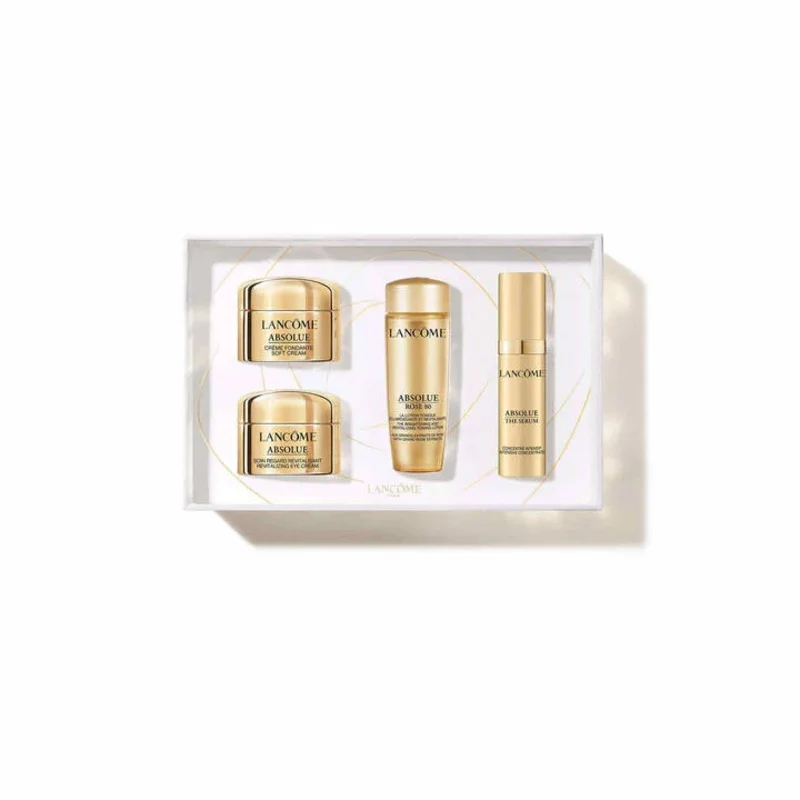 Lancôme - Set de Descubrimiento Absolue, Crema Suave, Sérum, Crema para Ojos, Rosa