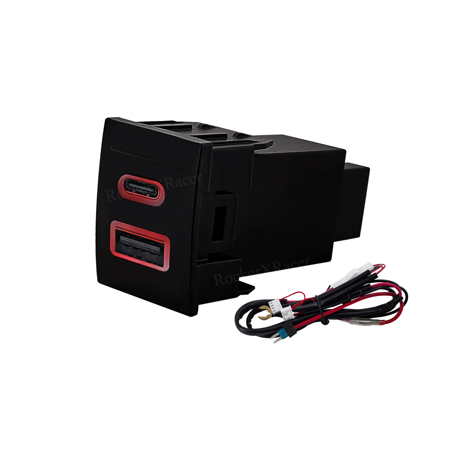 12V/24V Car Charger Socket QC3.0 Type-C USB Double Port Power Adapter For VW Polo 9N 9N3 2004-2011 Accessories