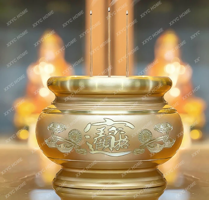 Burner Worship Incense Incense Burner Household Ingot Buddha for Indoor Worship Incense Joss-Stick Incense Burner Ornaments