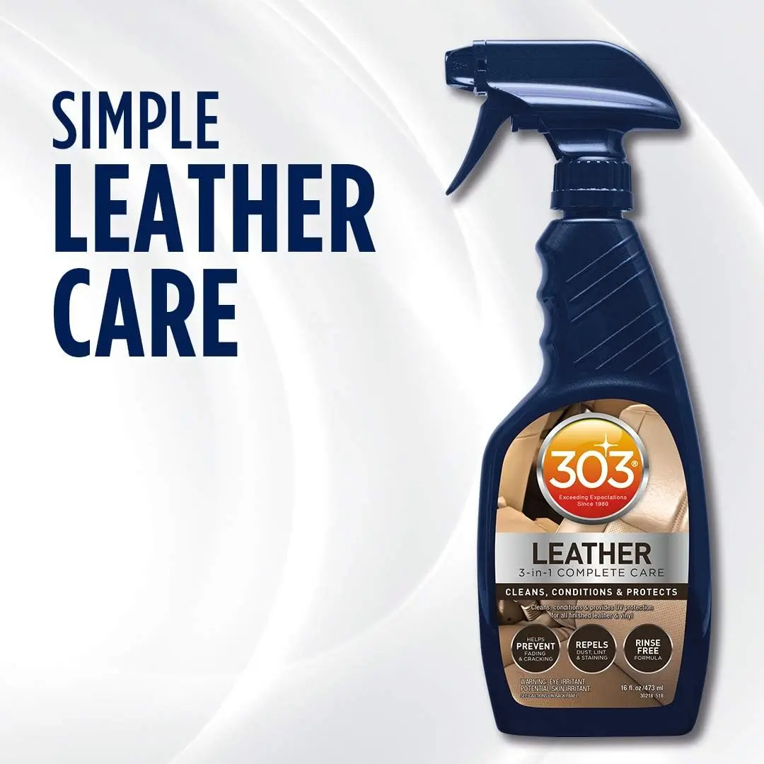 

303 (30218-6PK) Leather 3 - In - 1 Complete Care - Cleans, Conditions, And Protects, Helps Prevent Fading And Cracking