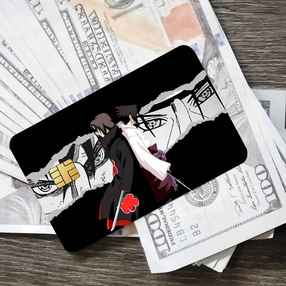 أنيمي A ka tsu ki U-Uchiha Itachi المشارك الائتمان الجلد غطاء بطاقة ملصقات 4 قطعة فيلم حافلة تمرير الجبهة الديكور الخصم البنك #2