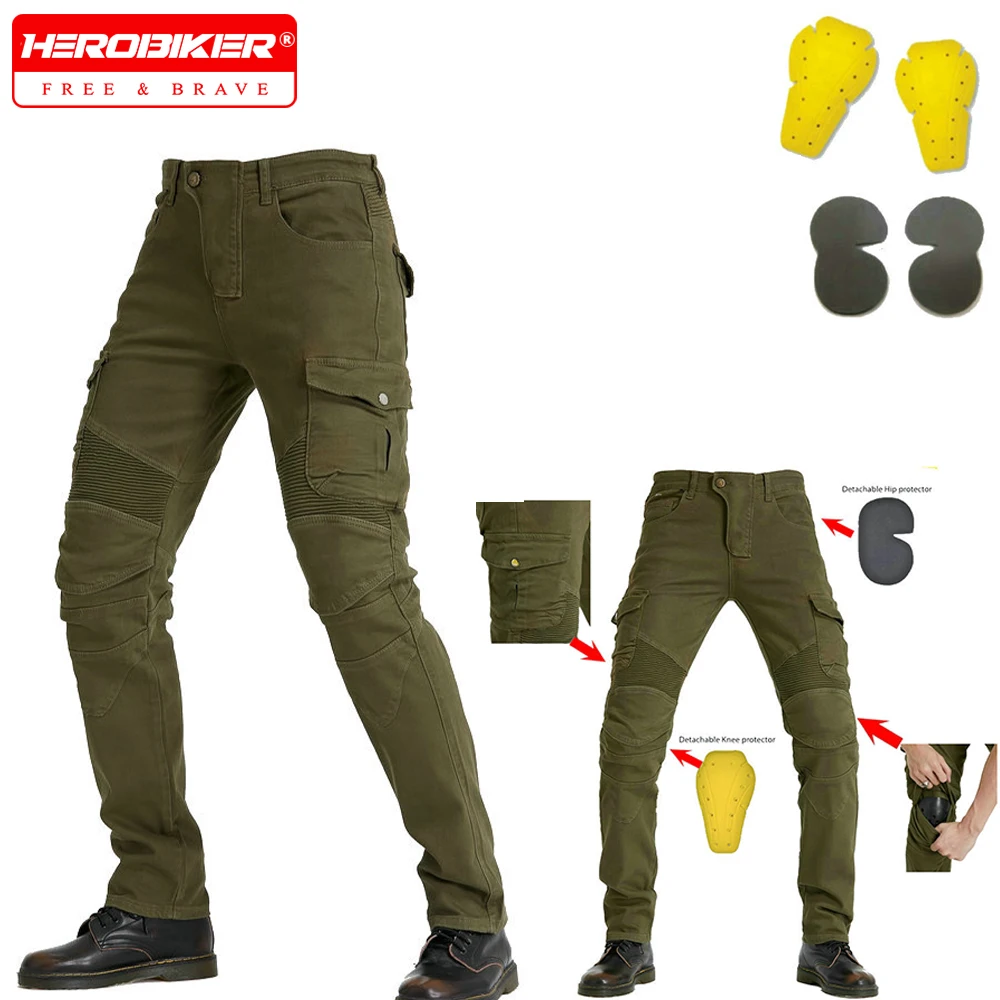 

New Motorcycle Riding Jeans, Racing Pants, Anti-drop Riding Motorcycle Pants, Motor Rider Trousers with Protective Gear