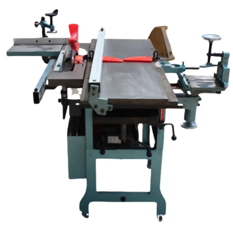 Economic woodworking combination 4-function workbench Multifunctional sawing machine Planer Drilling mortise machine