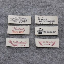 Handmade Cotton Fabric Label: In-Stock Cotton Neck Label for Children's Sweaters, Scarves, and Handmade Fabric Bags