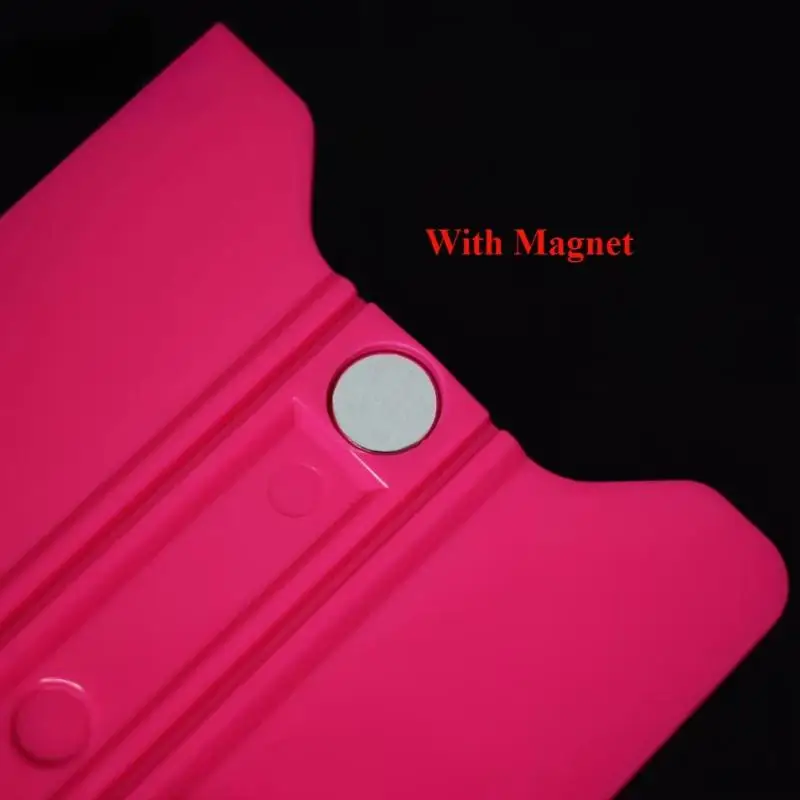 1Pcs Professional Car Vinyl Wrap Felt Squeegee Magnetic Window Tinting Tool Carbon Film Applicator Air Bubble Removal Scraper