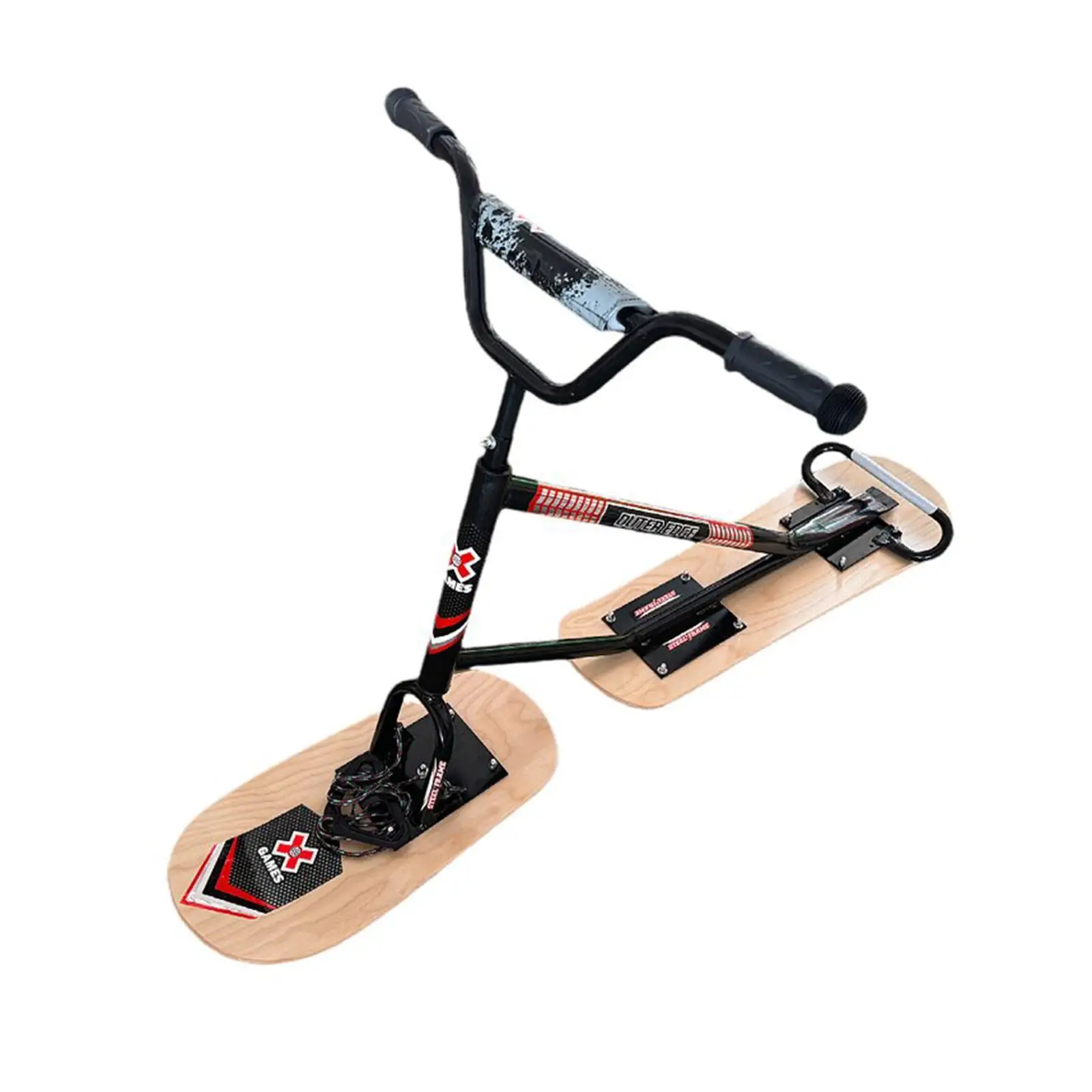 Snow Scooter for Kids Adults Ski Sled for Snowboarding Outdoor Winter Sports