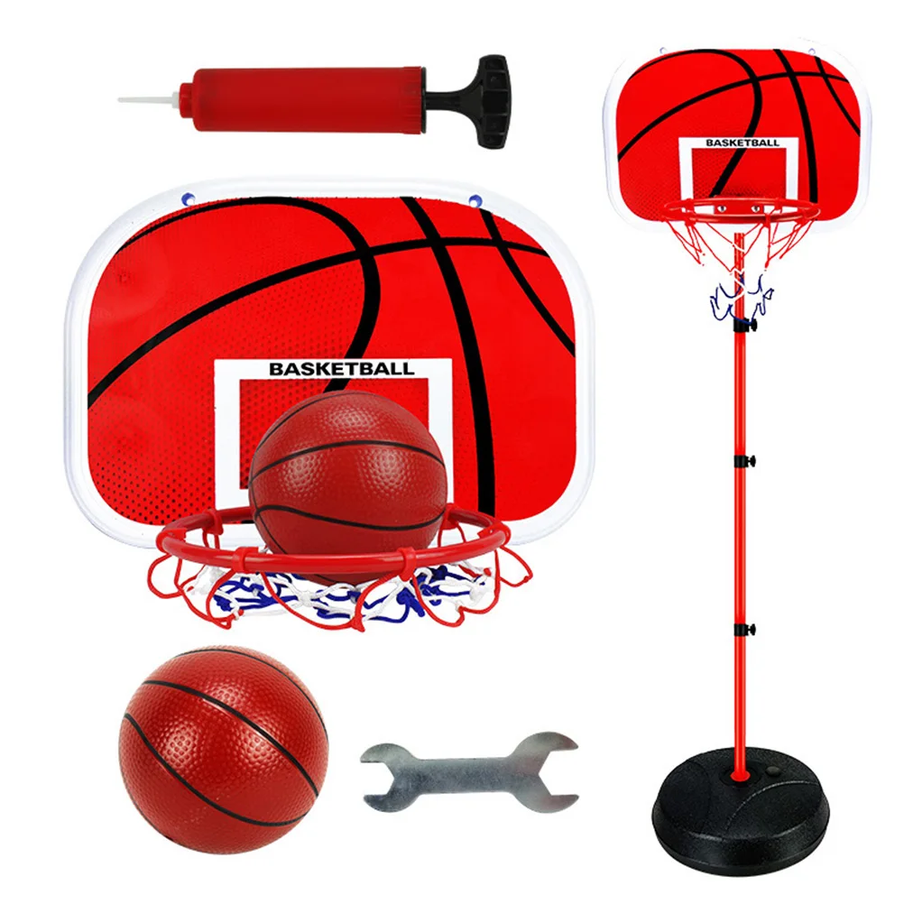 

1.65M Liftable Kids Basketball Rack Metal Frame Indoor Outdoor Sports Gift Stand Frame For Children