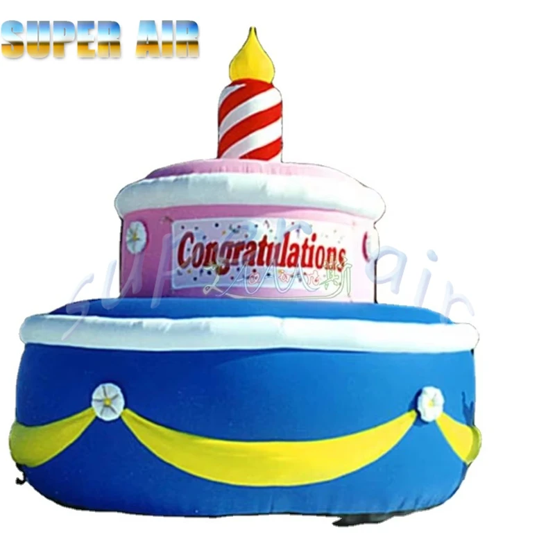 프로모션 활동을 위한 8mH 기념일 축하 풍선 딸기 생일 케이크