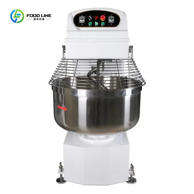 Automatic Timing Spiral Dough Making Machine Two Speed Adjust Low Noise for Cake Shop Bakery Catering Custom