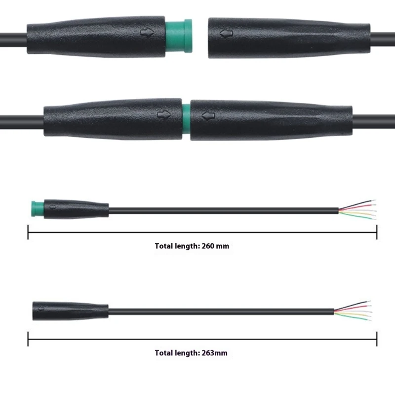 Corrosion Resistant Electrical Connectors Plug Cable Set Plastic Texture Perfect for Outdoor Equipment Maintenance